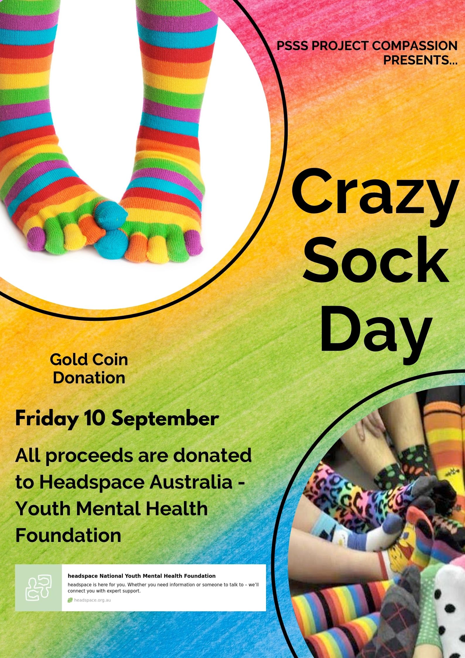 Completed Project Compassion Crazy Sock Day